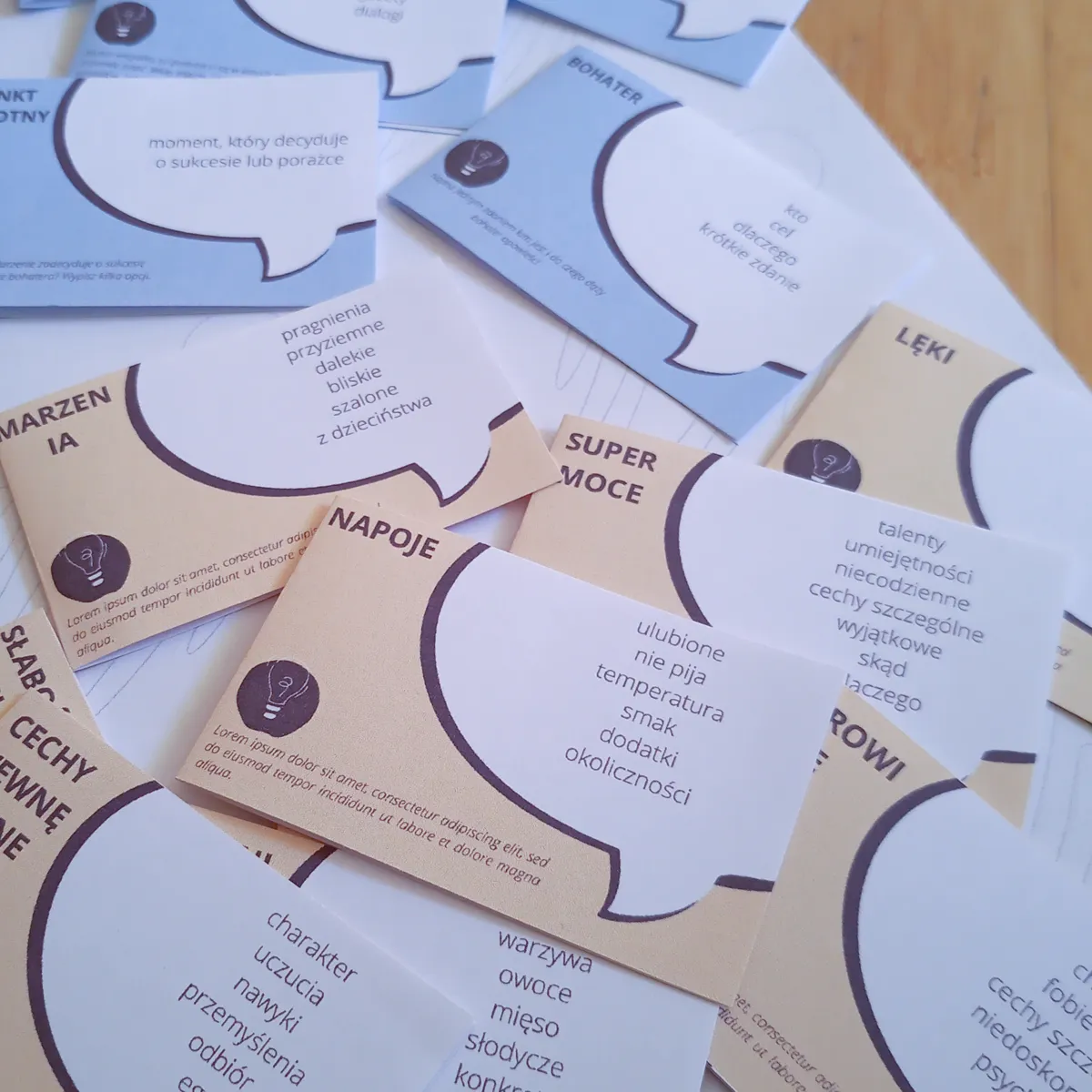 Kreatywne pisanie - karty "Narzędziownik kreatywny"