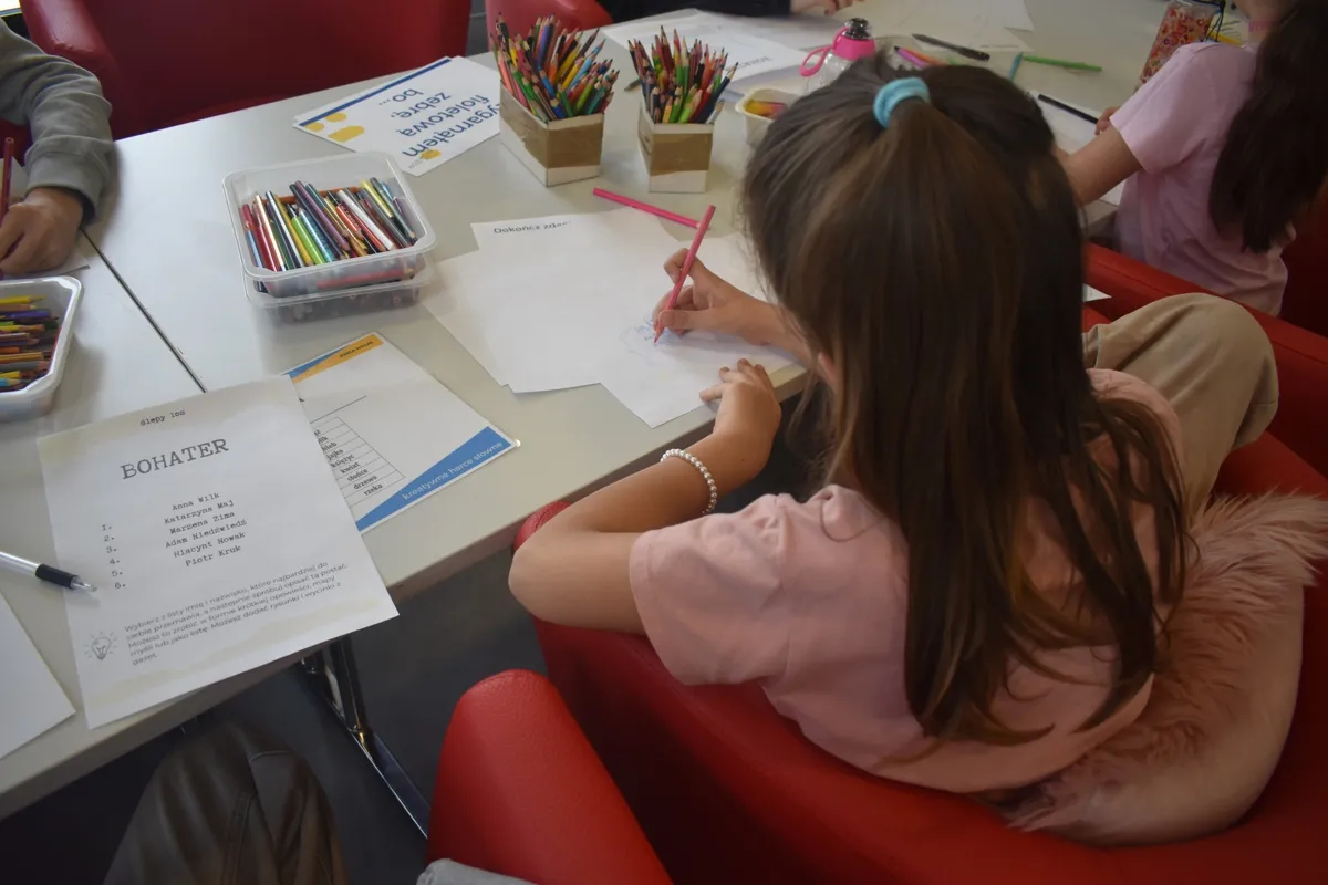 Tworzenie bohatera (fot. Emilia Drachal)